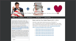 Desktop Screenshot of colbertreportbooklist.com